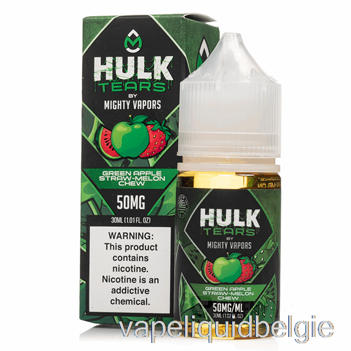 Vape België Groene Appelstro Meloen Kauwen - Hulk Tranenzouten - 30ml 35mg